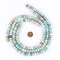 The Bead Chest Rondelle Amazonite Stone Beads 6x10mm Multicolor Disk Gemstone 15-16 Inch Strand